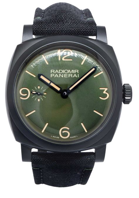 Panerai Radiomir PAM 997 Military Green Dial Ceramic 48mm .